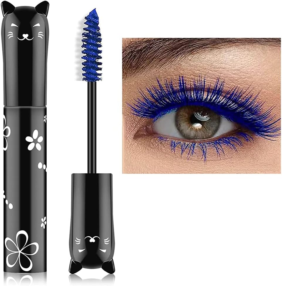 Colorful Mascara, Waterproof Long Lasting Thick Mascara/Rainbow Color 4D Silk Fiber Lash Charming Masacara (Pink)