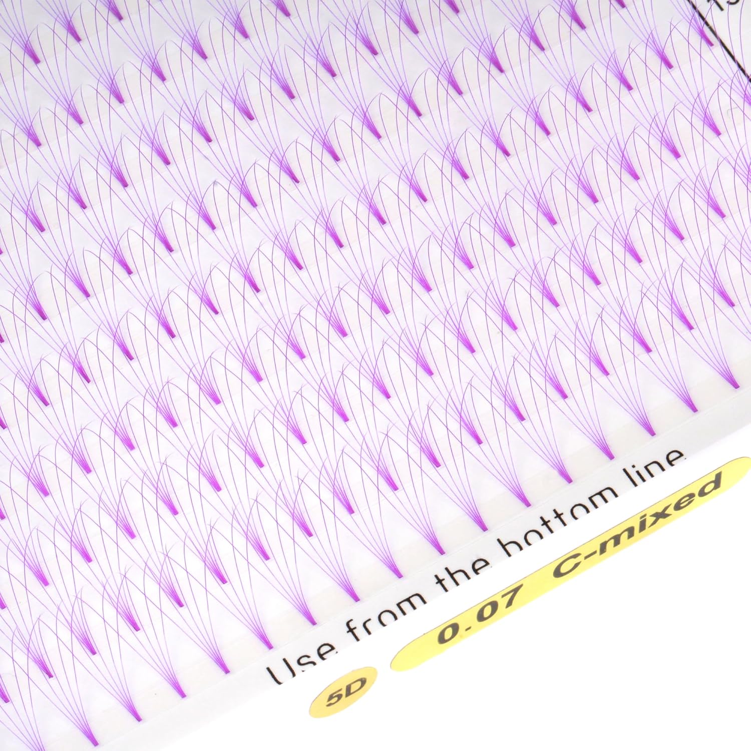 Colored Premade Fans Eyelash Extension Short Stem Volume Lash Extensions 5D Pink Blue Purple Brown 352 Clusters (Pink, 5D 0.10 C 8-15mm MIXED)